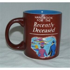 Beetlejuice Handbook For The Recently Deceased Ceramic Mug Spirit Halloween, NEW